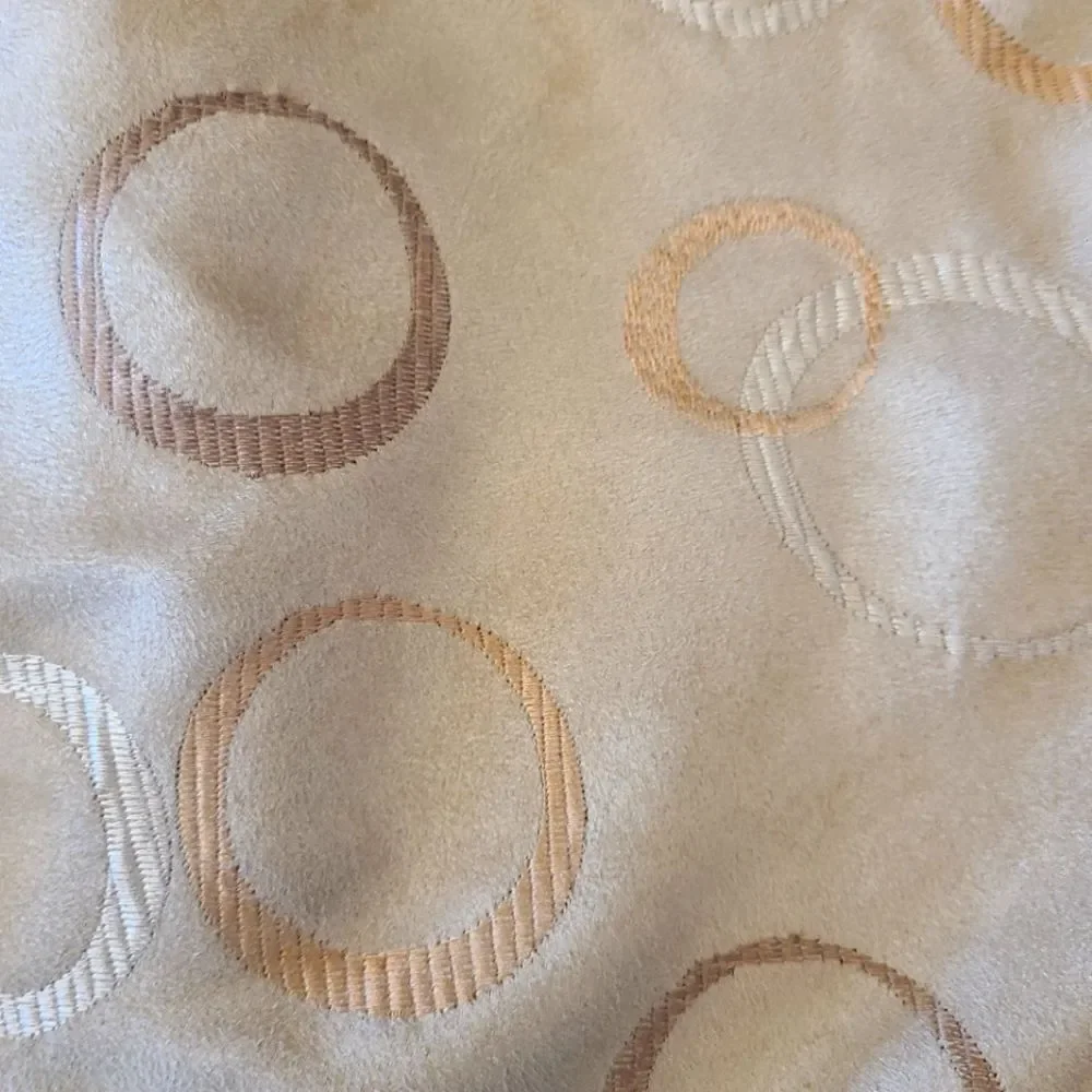 Veratex Cafe Curtains Embroidered Suede Grommets Sz‎ 54